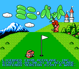 Mini Putt — Title screen